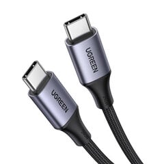 UGREEN Kaapeli USB-C–USB-C UGREEN 15311, 1 m (harmaa) hinta ja tiedot | Puhelinkaapelit | hobbyhall.fi