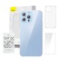 Baseus Puhelinkuori Baseus Crystal Clear for 13 Pro Max (läpinäkyvä) +kokokarkaistu näytönsuoja + puhdistussarja hinta ja tiedot | Puhelimen kuoret ja kotelot | hobbyhall.fi