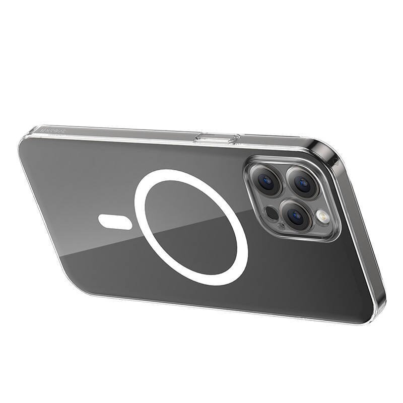 Baseus Puhelimen kuori Baseus Magnetic Crystal Clear iPhone 12 Prolle, jossa karkaistu näytönsuoja ja puhdistussarja hinta ja tiedot | Puhelimen kuoret ja kotelot | hobbyhall.fi