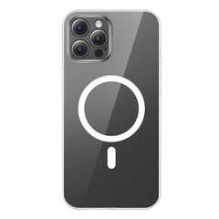 Baseus Puhelimen kuori Baseus Magnetic Crystal Clear iPhone 12 Prolle, jossa karkaistu näytönsuoja ja puhdistussarja hinta ja tiedot | Puhelimen kuoret ja kotelot | hobbyhall.fi