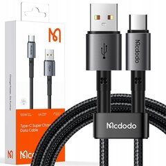 Mcdodo USB-C-kaapeli Mcdodo CA-3590 100 W, 1,2 m (musta) hinta ja tiedot | Puhelinkaapelit | hobbyhall.fi