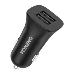 Foneng Autolaturi dual USB Foneng C07 2.4A (musta) hinta ja tiedot | Puhelimen laturit | hobbyhall.fi