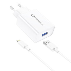 Foneng Foneng EU13 seinälaturi + USB-Lightning-kaapeli, 3A (valkoinen) hinta ja tiedot | Foneng Puhelimet, älylaitteet ja kamerat | hobbyhall.fi