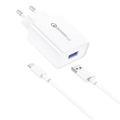 Foneng Seinälaturi Foneng EU13 + USB-mikro-USB-kaapeli, 3A (valkoinen) hinta ja tiedot | Foneng Puhelimet, älylaitteet ja kamerat | hobbyhall.fi