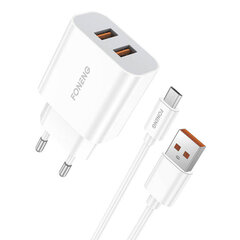 Foneng Kaksi USB-laturia Foneng EU45 Micro hinta ja tiedot | Puhelimen laturit | hobbyhall.fi