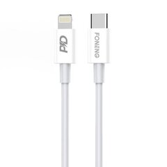 Foneng USB-C-kaapeli Lighting Foneng X31:lle, 3A, 1m (valkoinen) hinta ja tiedot | Puhelinkaapelit | hobbyhall.fi