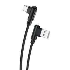 Foneng Foneng X70 Kulma USB-USB-C-kaapeli, 3A, 1m (musta) hinta ja tiedot | Foneng Puhelimet, älylaitteet ja kamerat | hobbyhall.fi