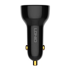 LDNIO LDNIO C101 autolaturi, USB + USB-C, 100 W + USB - Micro USB -kaapeli (musta) hinta ja tiedot | Puhelimen laturit | hobbyhall.fi