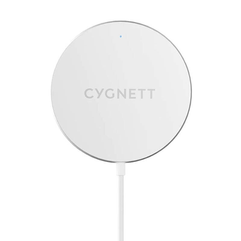 Cygnett Langaton laturi Cygnett 7,5W 2m (valkoinen) hinta ja tiedot | Puhelimen laturit | hobbyhall.fi