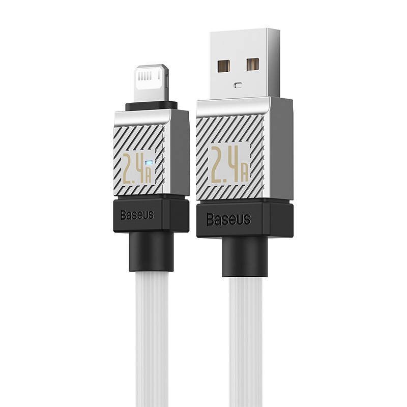 Baseus Pikalatauskaapeli Baseus USB-A:sta Lightning Coolplay -sarjaan 1 m, 2,4 A (valkoinen) hinta ja tiedot | Puhelinkaapelit | hobbyhall.fi