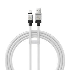 Baseus Pikalatauskaapeli Baseus USB-A:sta Lightning Coolplay -sarjaan 1 m, 2,4 A (valkoinen) hinta ja tiedot | Puhelinkaapelit | hobbyhall.fi