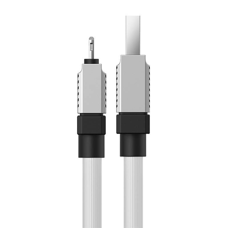 Baseus Pikalatauskaapeli Baseus USB-A - Lightning CoolPlay Series 2m, 2.4A (valkoinen) hinta ja tiedot | Puhelinkaapelit | hobbyhall.fi