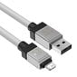 Baseus Pikalatauskaapeli Baseus USB-A - Lightning CoolPlay Series 2m, 2.4A (valkoinen) hinta ja tiedot | Puhelinkaapelit | hobbyhall.fi