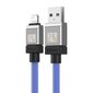 Baseus Pikalatauskaapeli Baseus USB-A - Lightning CoolPlay Series 2m, 2.4A (sininen) hinta ja tiedot | Puhelinkaapelit | hobbyhall.fi