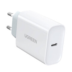 UGREEN Laturi UGREEN CD127, USB-C, PD3.0, QC4.0, 30W (valkoinen) hinta ja tiedot | Puhelimen laturit | hobbyhall.fi