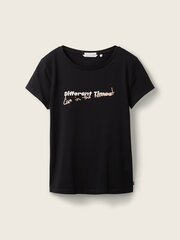 Tom Tailor naisten t-paita 1038353*14482, musta 4067261316246 hinta ja tiedot | Naisten T-paidat | hobbyhall.fi