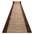 Kumipohjainen matto 80 cm STREIFEN ruskea