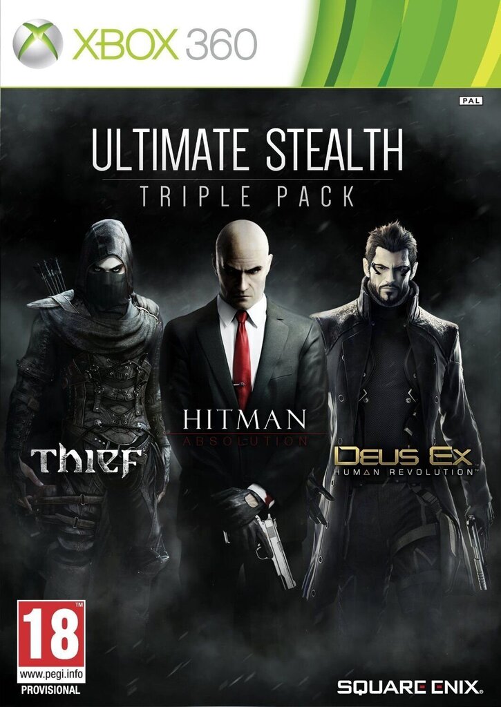 Xbox 360 peli Ultimate Stealth Triple Pack: Thief, Hitman: Absolution and Deus Ex: HR hinta ja tiedot | Tietokone- ja konsolipelit | hobbyhall.fi