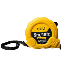 Deli Tools Teräsmittanauha 5m / 19mm Deli Tools EDL9005Y (keltainen) hinta ja tiedot | Käsityökalut | hobbyhall.fi