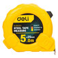 Deli Tools Teräsmittanauha 5m / 25mm Deli Tools EDL9025Y (keltainen) hinta ja tiedot | Käsityökalut | hobbyhall.fi