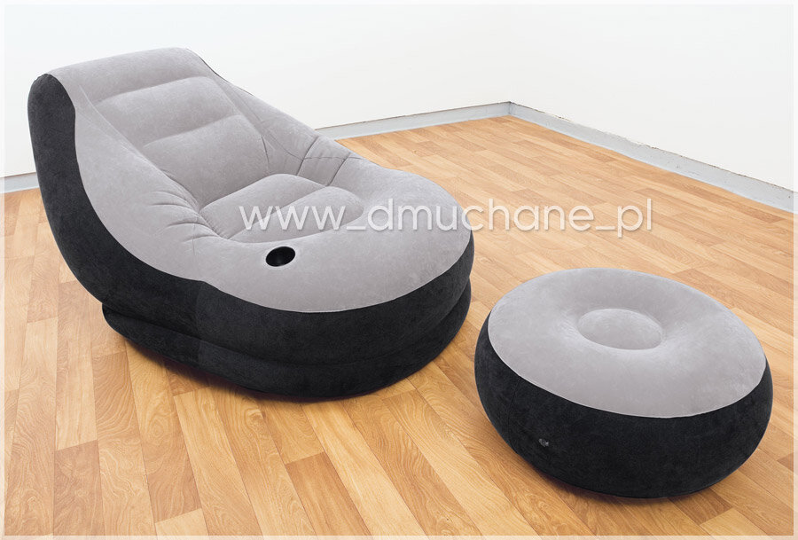 Puhallettava tuoli + jalkatuki, 130 x 99 x 76 cm hinta ja tiedot | Ilmapatjat | hobbyhall.fi