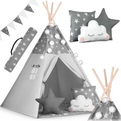 Lasten tiipii teltta koristeilla, harmaa hinta ja tiedot | Nukido Lapset | hobbyhall.fi