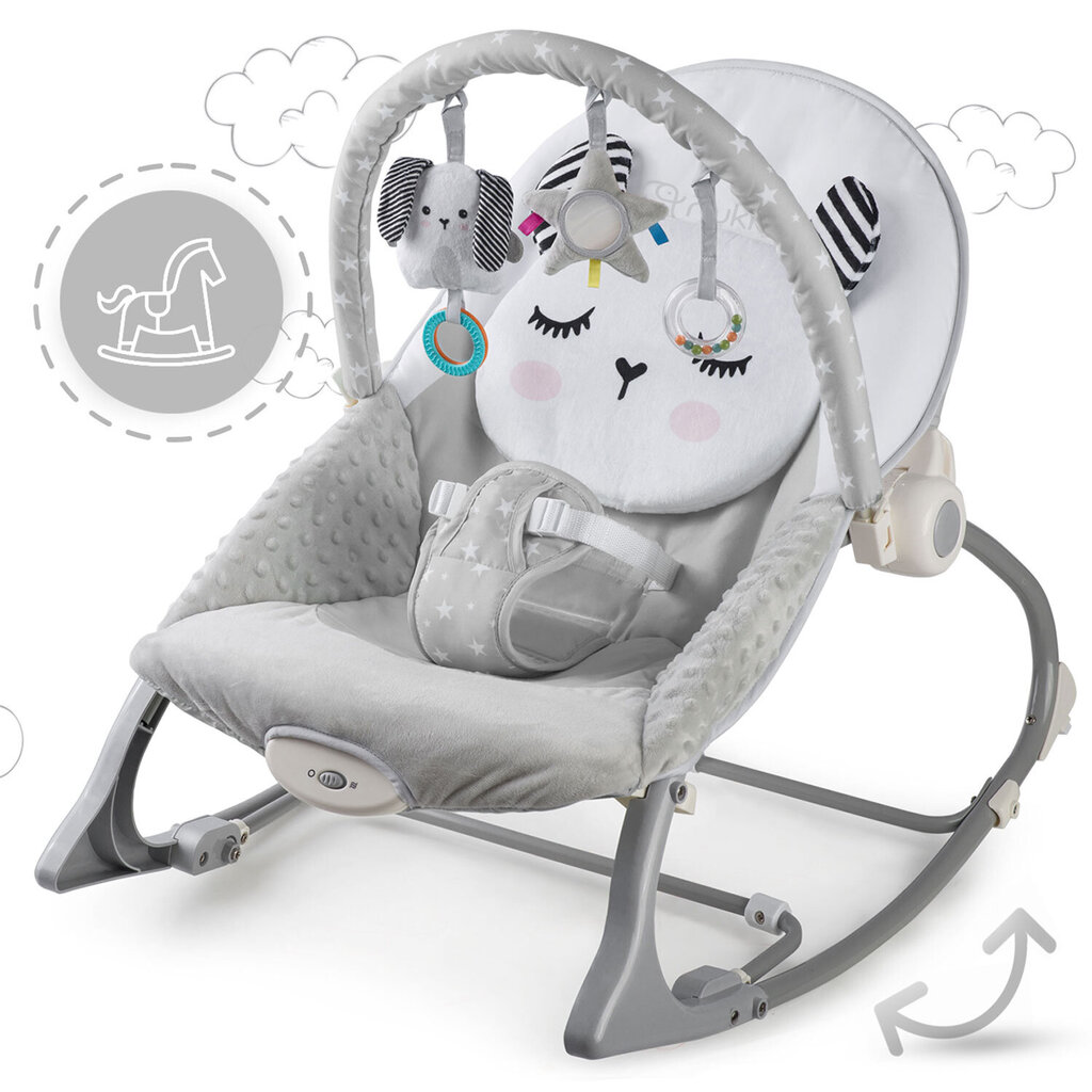 Vauvakeinu tärinällä, harmaa hinta ja tiedot | Sitterit | hobbyhall.fi