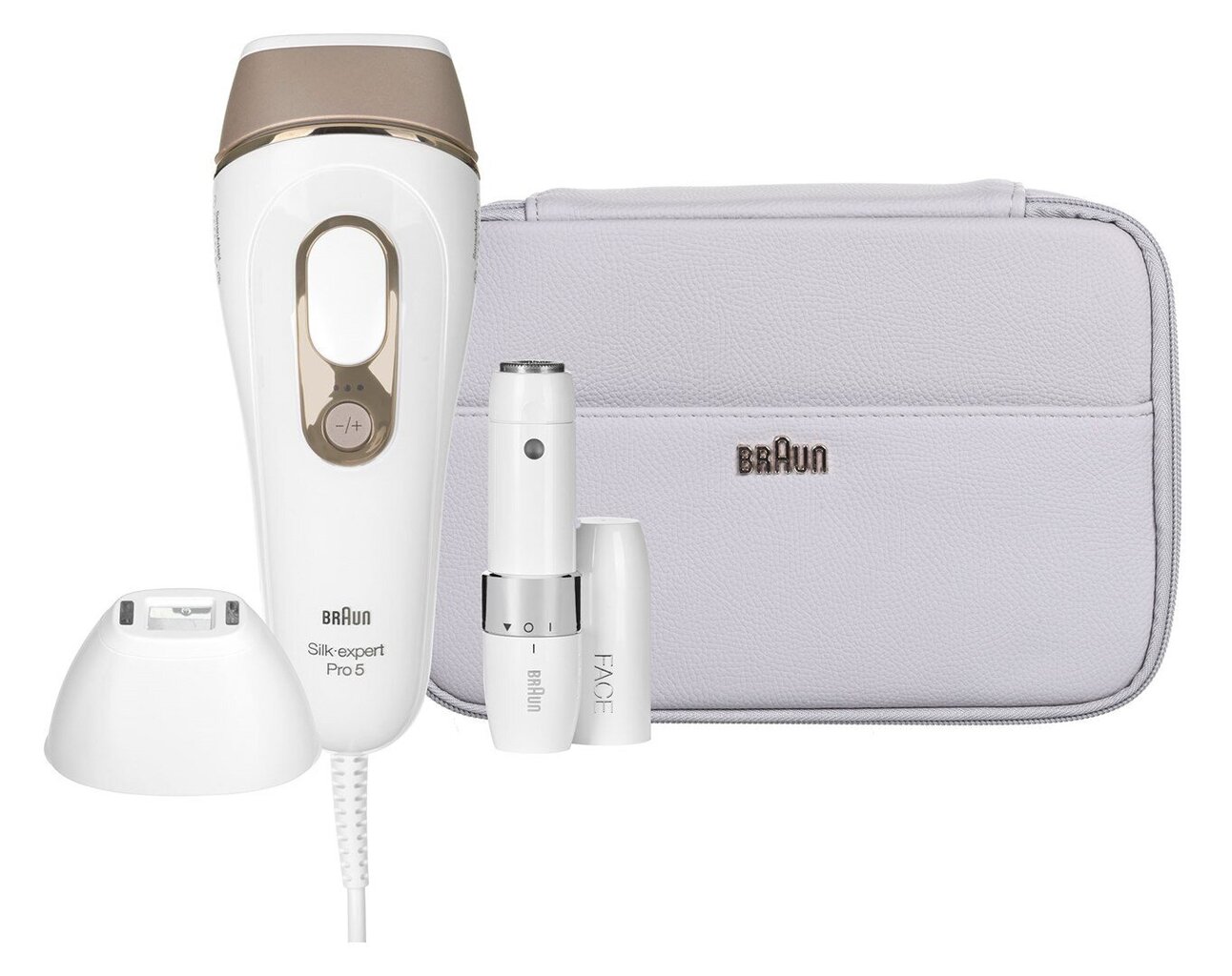 Braun Silk-expert Pro Silk expert Pro 5 PL5159 Intense pulss light (IPL) Kulta, valkoinen hinta ja tiedot | Epilaattorit ja karvanpoistolaitteet | hobbyhall.fi