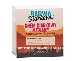 Barwa Sulphuric Mattifying Cream -rikkivoide, 50ml hinta ja tiedot | Kasvovoiteet | hobbyhall.fi