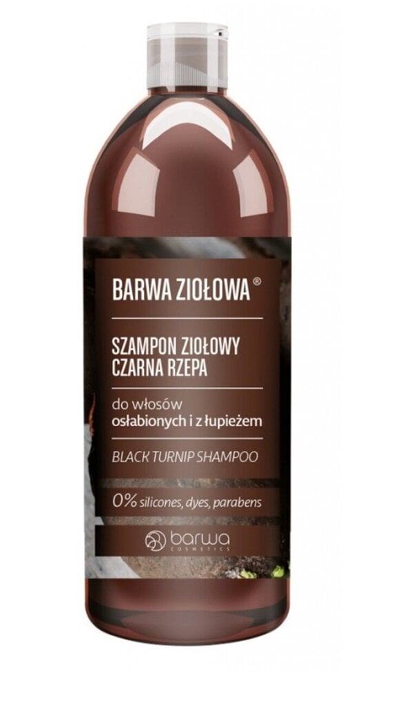 Barwa yrttishampoo heikentyneelle ja hilseileville hiuksille Black Turnip 480ml hinta ja tiedot | Kampaamotuotteet | hobbyhall.fi