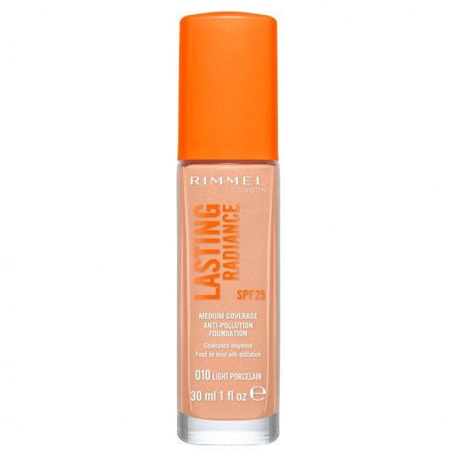 Rimmel Lasting Radiance Anti-Pollution Foundation 010 Light Porcelain 30ml hinta ja tiedot | Meikkivoiteet ja puuterit | hobbyhall.fi