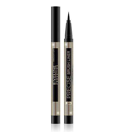 Eveline Precise Brush Liner eyeliner Deep Black hinta ja tiedot | Silmämeikit | hobbyhall.fi