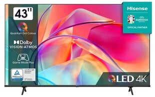 Hisense 43E7KQ hinta ja tiedot | Hisense Kodinkoneet ja kodinelektroniikka | hobbyhall.fi