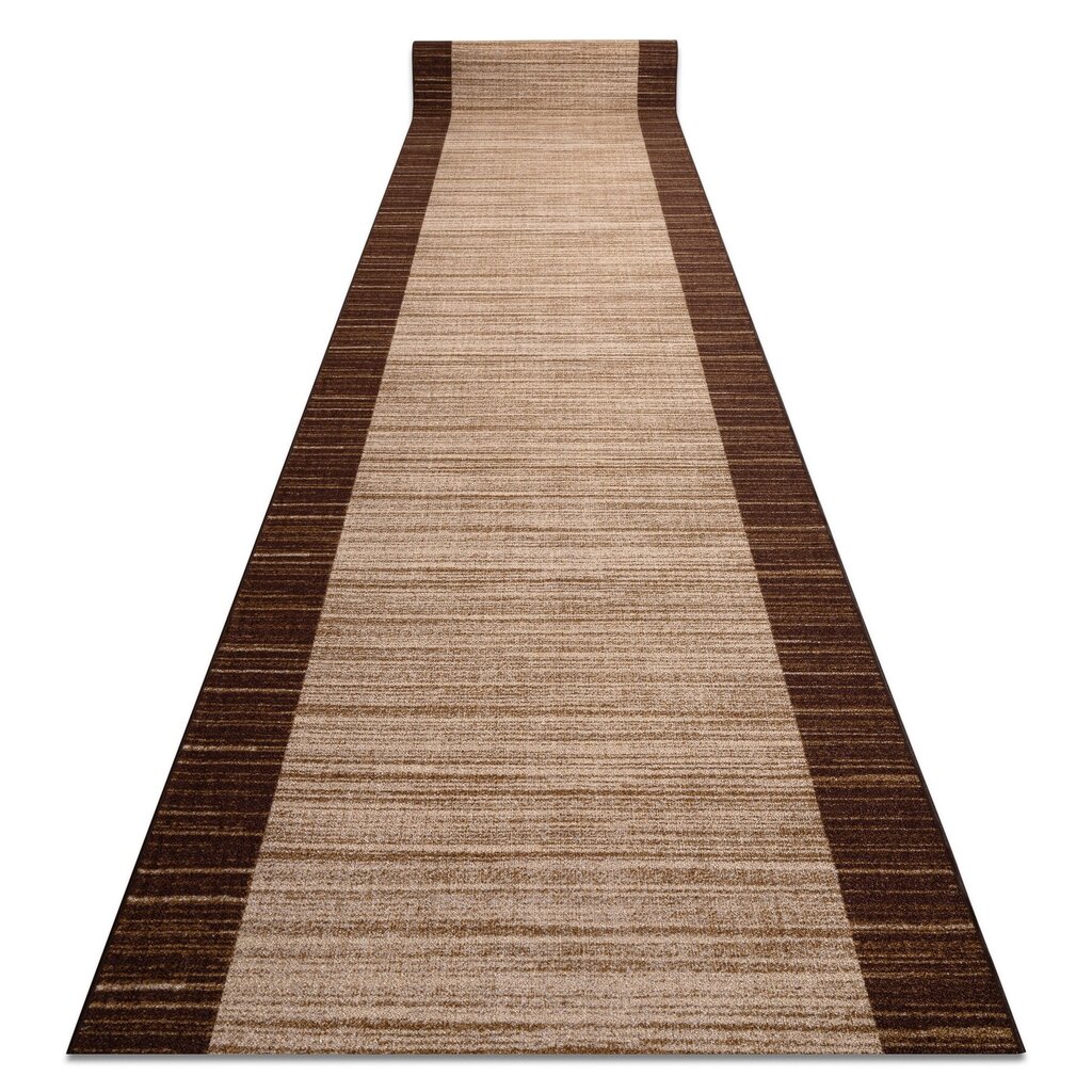 Kumipohjainen matto 80 cm STREIFEN ruskea hinta ja tiedot | Isot matot | hobbyhall.fi