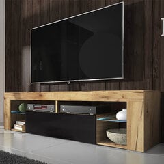 TV-taso Hugo LED, ruskea/musta hinta ja tiedot | TV-tasot | hobbyhall.fi
