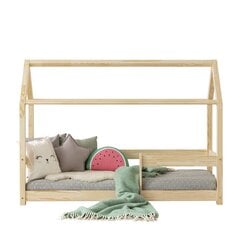 Sänky suojakaiteella Dalida, 80x200 cm, tammen värinen hinta ja tiedot | Lastensängyt | hobbyhall.fi