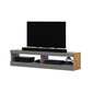 TV-taso Selsey Dean LED 100 cm, ruskea/harmaa hinta ja tiedot | TV-tasot | hobbyhall.fi