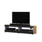 TV-taso Selsey Dean LED 100 cm, ruskea/musta hinta ja tiedot | TV-tasot | hobbyhall.fi