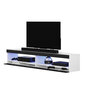 TV-taso Selsey Dean LED 140 cm, valkoinen/musta hinta ja tiedot | TV-tasot | hobbyhall.fi