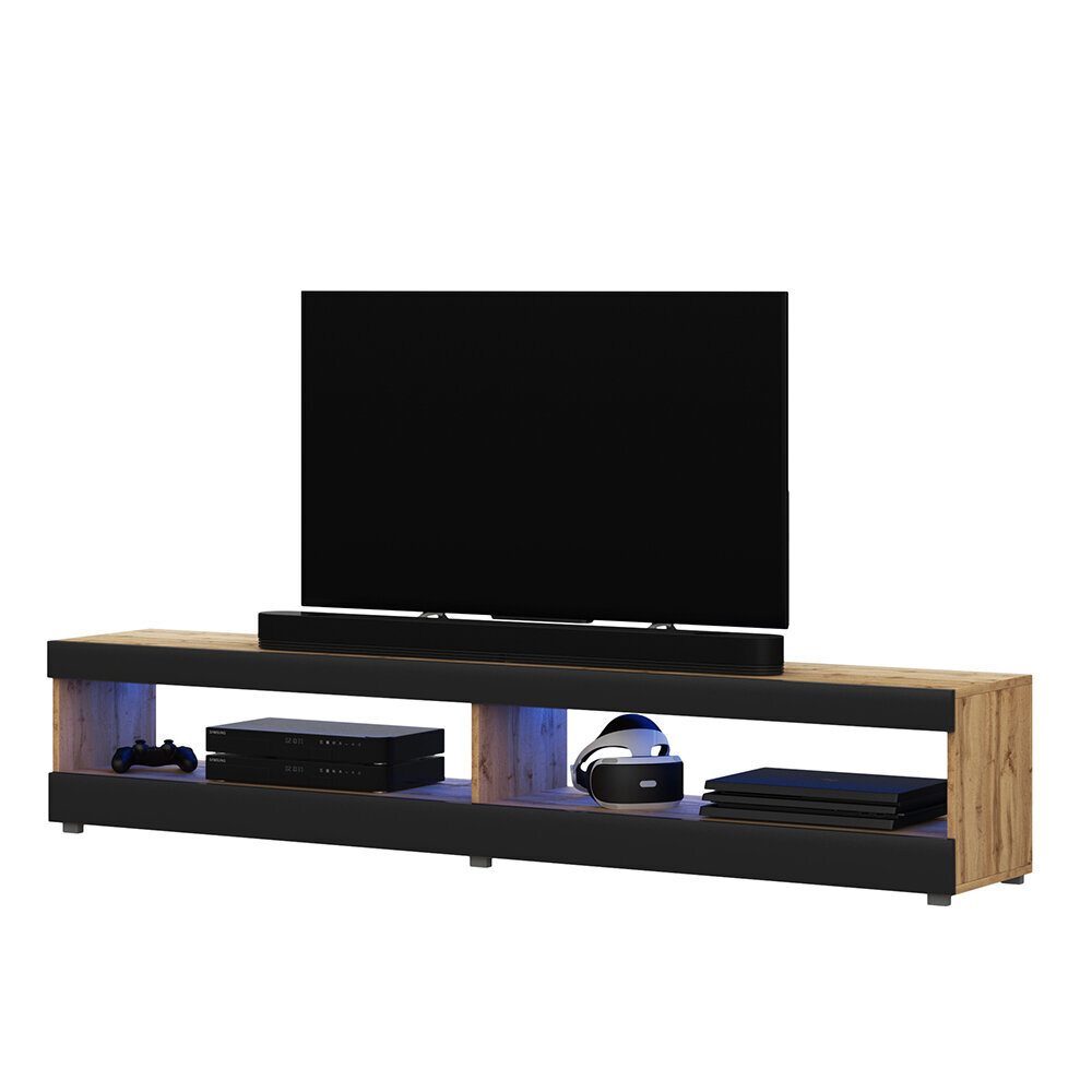 TV-taso Selsey Dean LED 140 cm, ruskea/musta hinta ja tiedot | TV-tasot | hobbyhall.fi