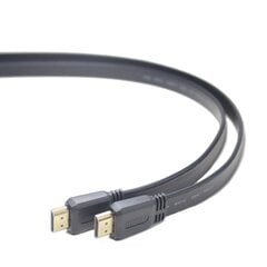 Gembird KAAPELI HDMI-HDMI 3M V2.0/FLAT CC-HDMI4F-10 GEMBIRD hinta ja tiedot | Kaapelit ja adapterit | hobbyhall.fi