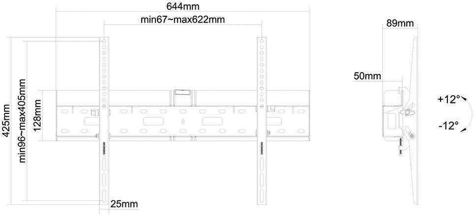 Neomounts by NewStar TV ACC SEINÄKIINNIKE MUSTA/37-75" LFD-W2640MP NEOKIINNIKKEET hinta ja tiedot | TV-seinätelineet | hobbyhall.fi