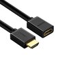 UGREEN UGREEN HDMI uros-naaraskaapeli 3m (musta) hinta ja tiedot | Kaapelit ja adapterit | hobbyhall.fi