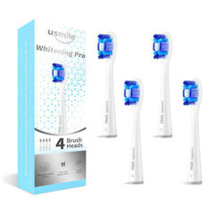 usmile Whitening Pro White -vaihtopäät (Brush Heads) 4 kpl hinta ja tiedot | Sähköhammasharjan vaihtoharjat | hobbyhall.fi