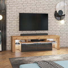 TV-taso Selsey Vergon LED, ruskea/musta hinta ja tiedot | TV-tasot | hobbyhall.fi