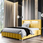 Selsey Foenum sänky, 160x200 cm, keltainen hinta ja tiedot | Sängyt | hobbyhall.fi