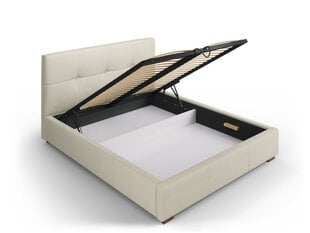 Sänky Micadoni Home Sage 45, 140 cm x 200 cm, beigen värinen hinta ja tiedot | Sängyt | hobbyhall.fi