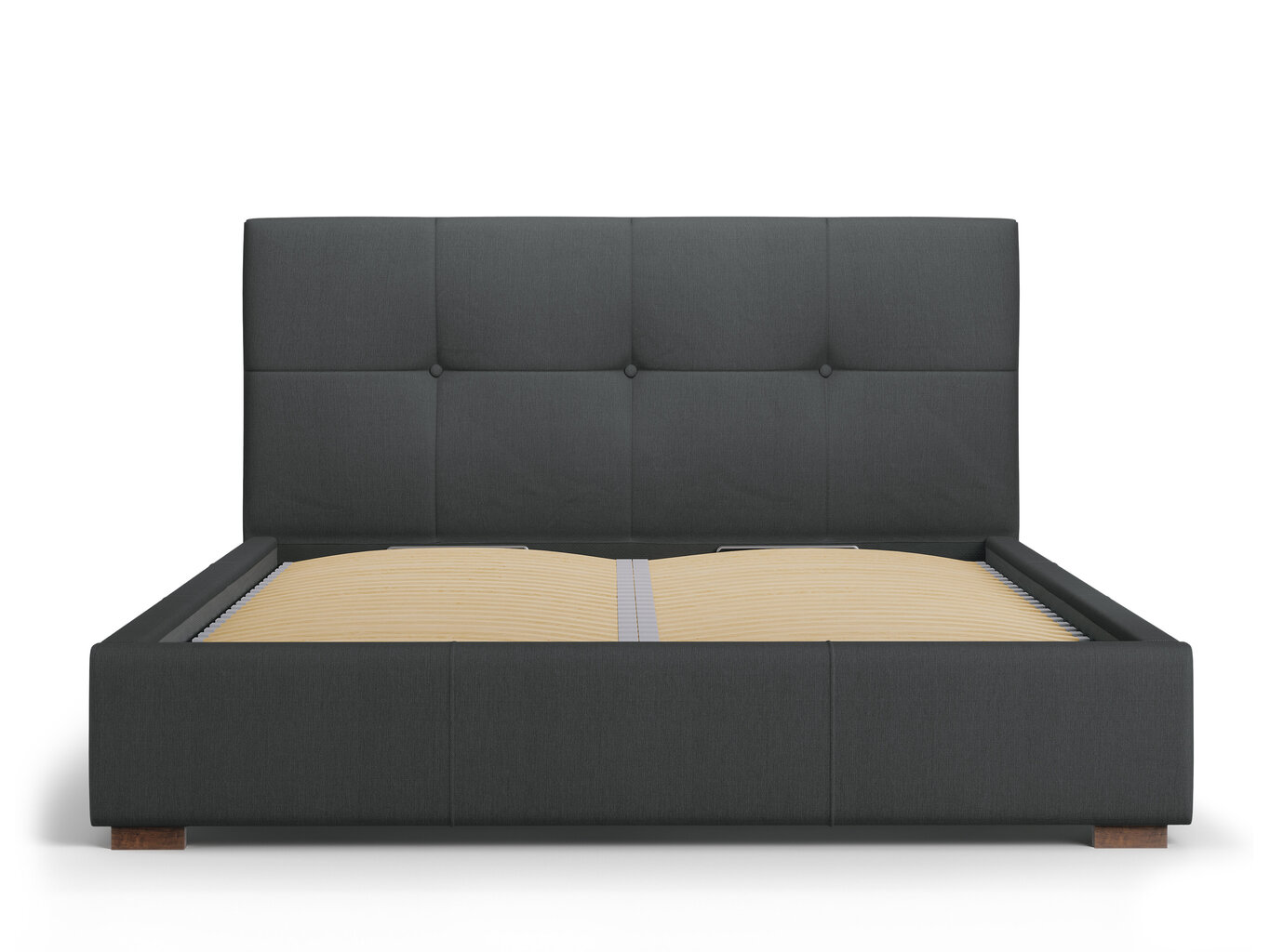 Sänky Micadoni Home Sage 45, 140 cm x 200 cm, tumman harmaan värinen hinta ja tiedot | Sängyt | hobbyhall.fi