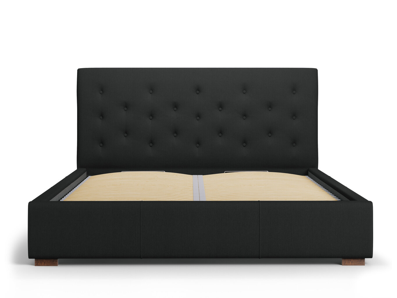 Micadoni Home Pyla 45 sänky, 140 cm x 200 cm, mustan värinen hinta ja tiedot | Sängyt | hobbyhall.fi