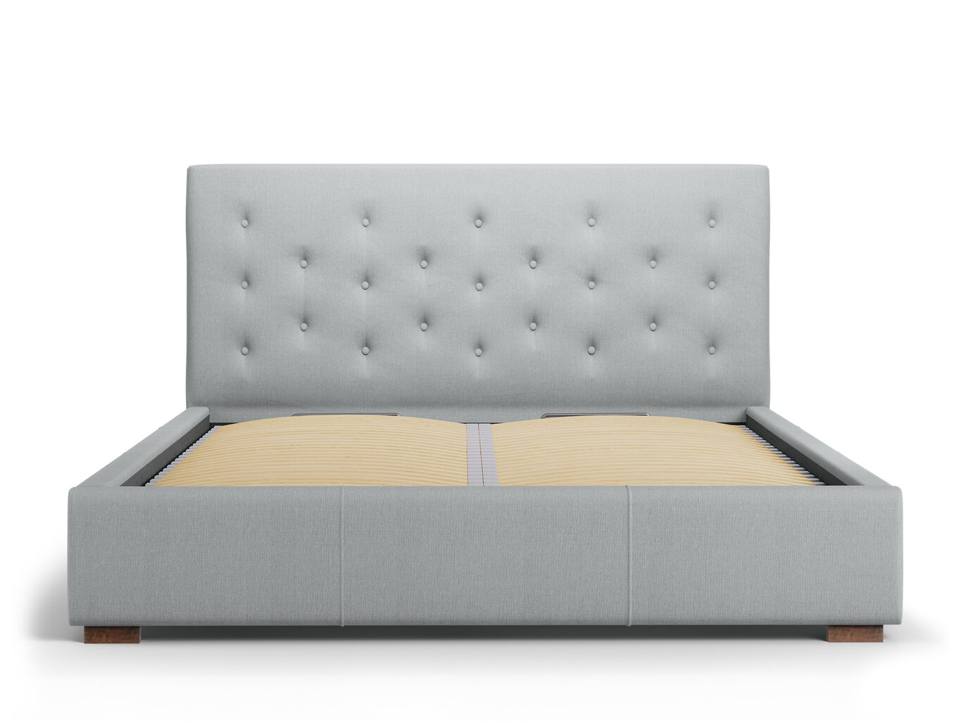 Micadoni Home Seri 45 sänky, 180 cm x 200 cm, vaaleanharmaan värinen hinta ja tiedot | Sängyt | hobbyhall.fi